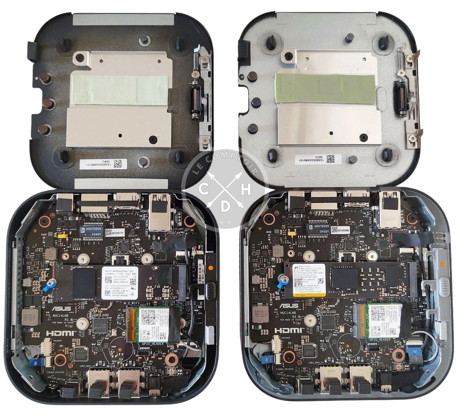 NUC 14 pro AI / NCU14 pro AI+ : vues des entrailles