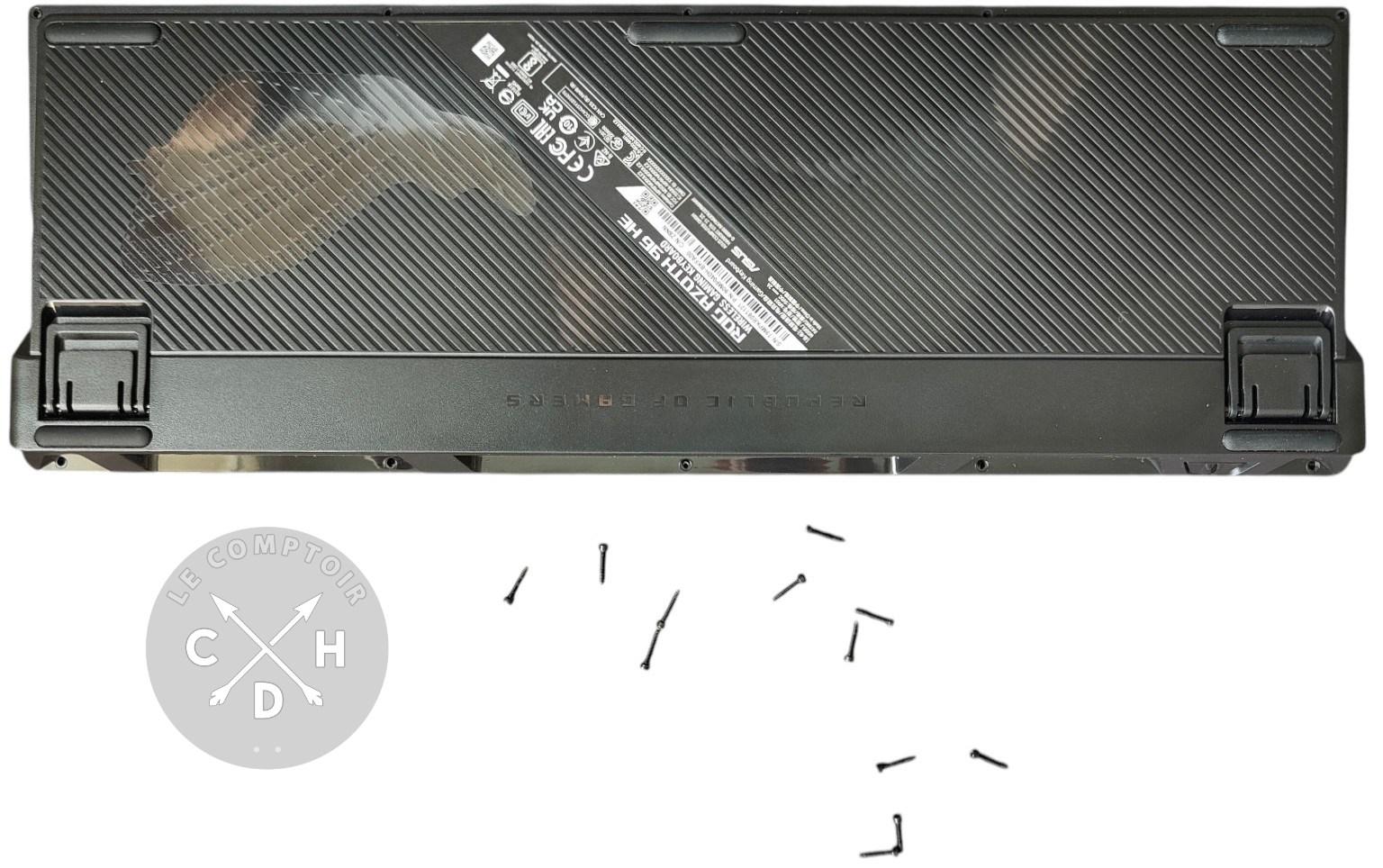 clavier demontage vis