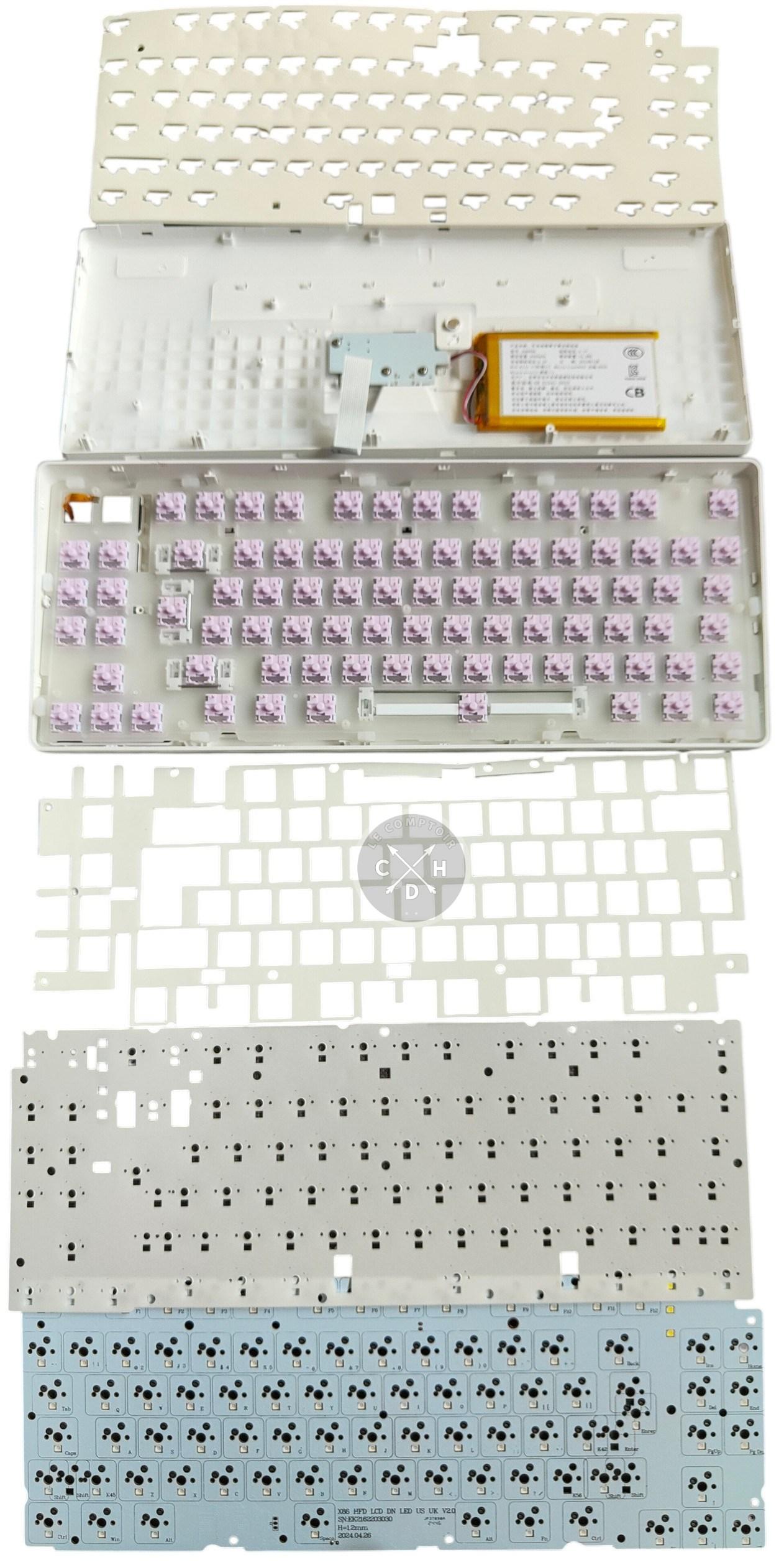 forge gk600 tkl wireless differentes couches