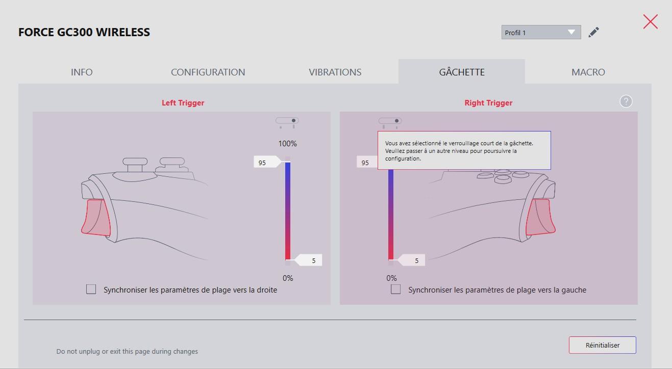 msi center page gachette