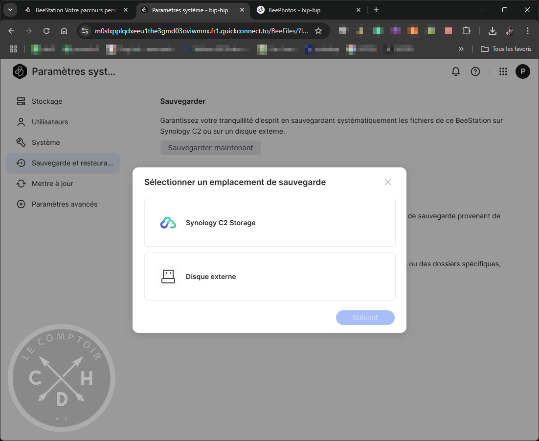 synology beestation backup