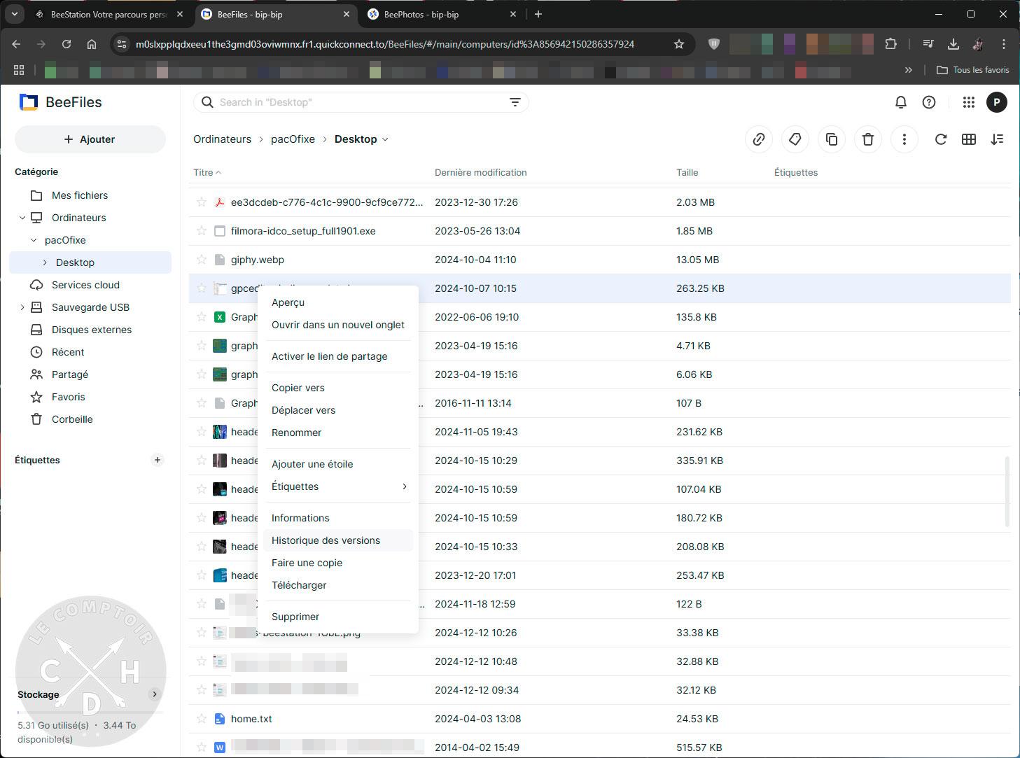 synology beestation beefiles