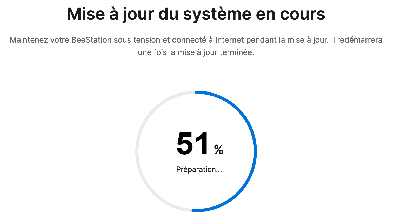 synology beestation mise a jour