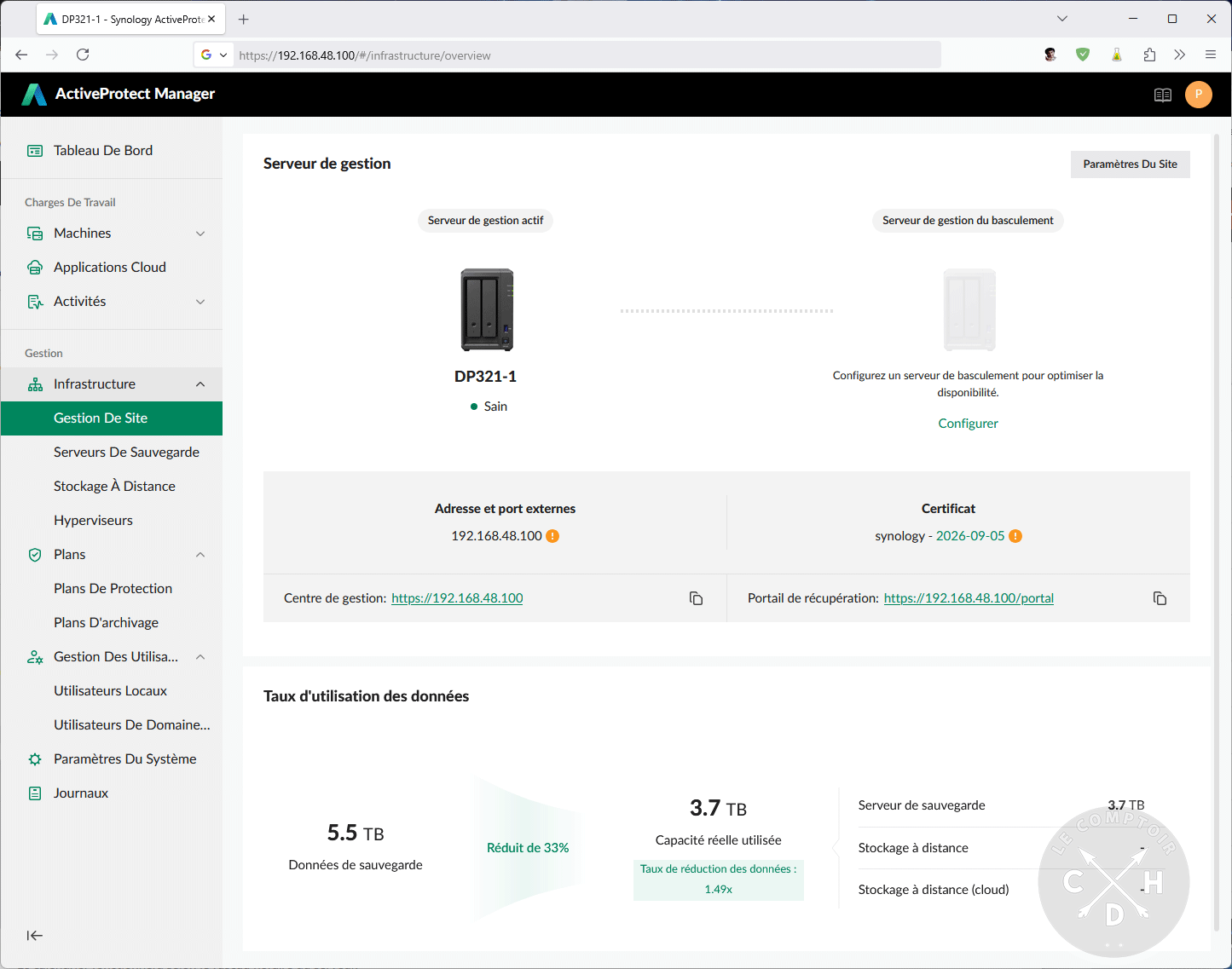 APM / gestion du site et redondance