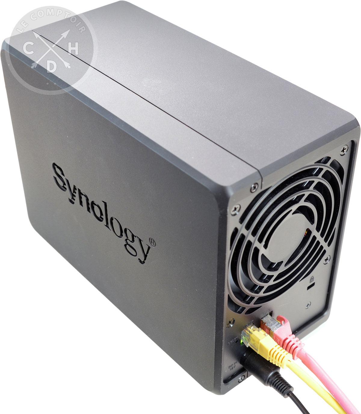 Synology DP320 arriere [cliquer pour agrandir]