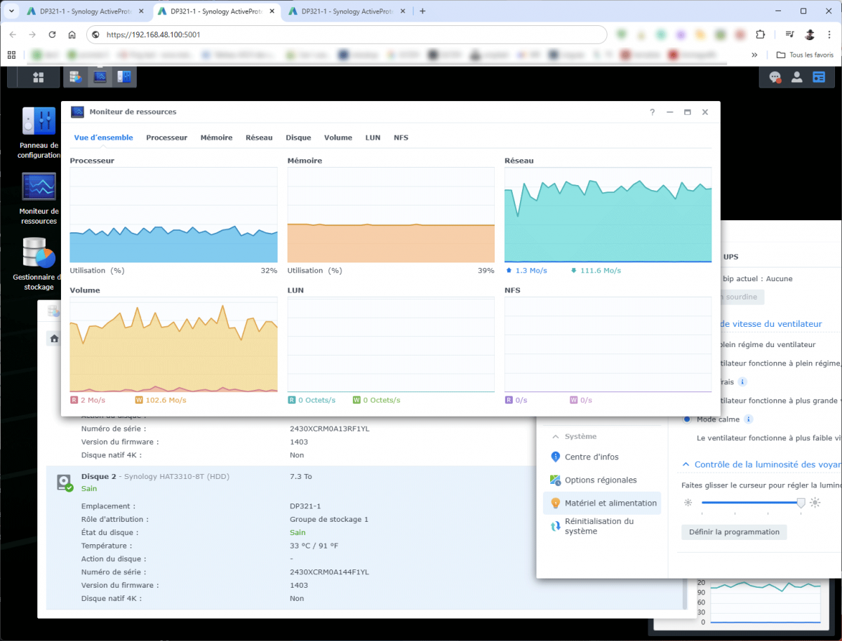 DP320 / console du dispositif [cliquer pour agrandir]