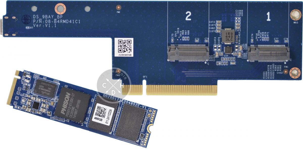 ds925+ / carte fille des slots cache ssd et de l'extension type-c [cliquer pour agrandir]