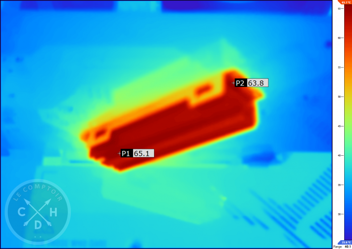9100 pro 4 To small heatsink no airflow / IR [cliquer pour agrandir]
