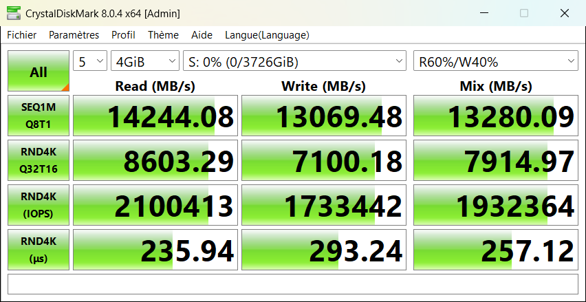p9100 4to crystaldiskmark q32t16